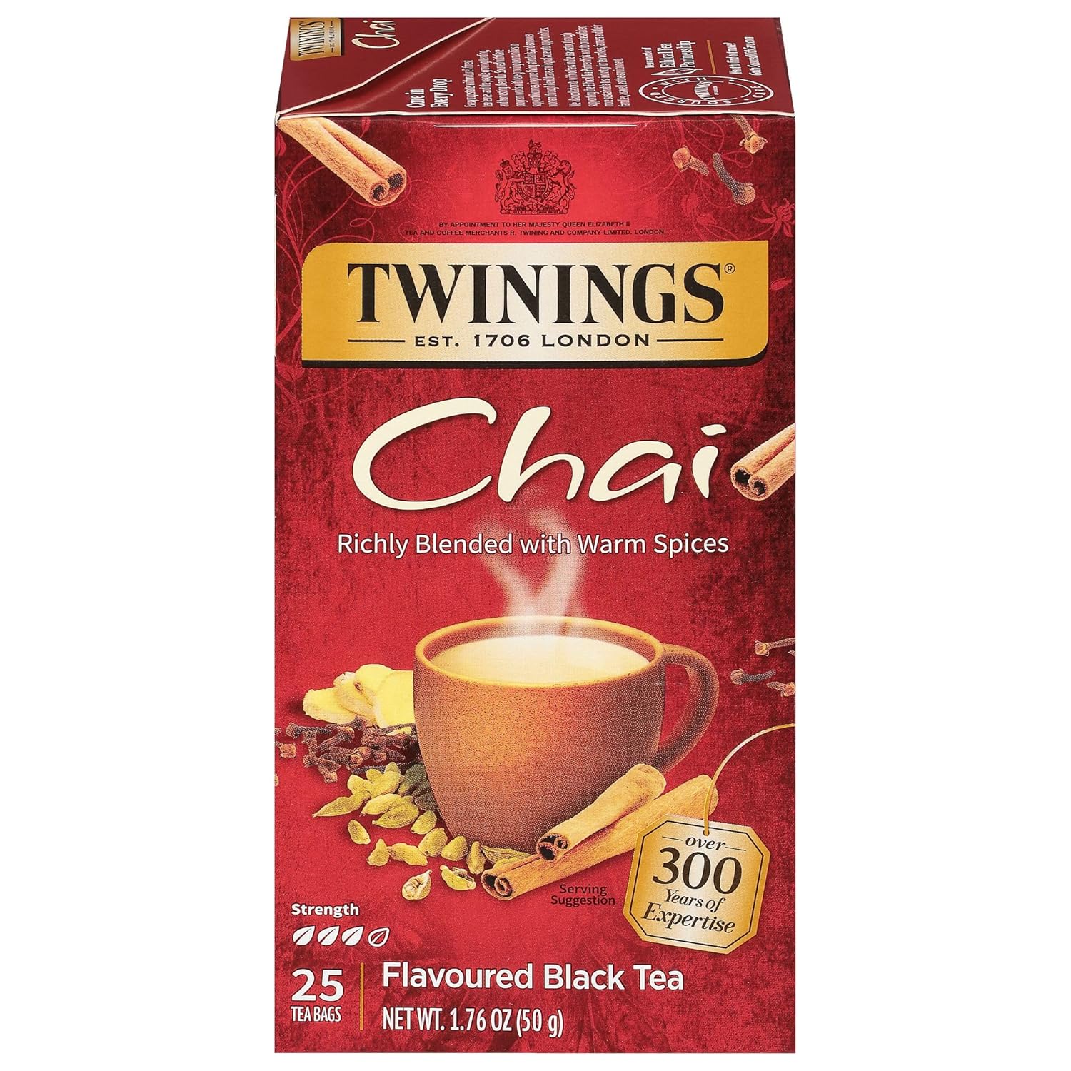 Twinings Chai, 25 Count (Pack of 6)