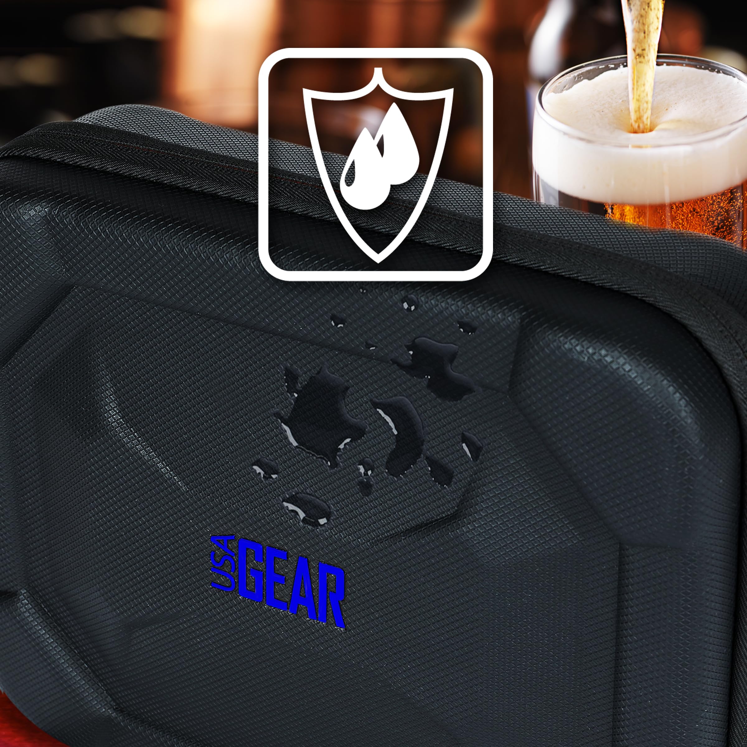 USA Gear Funda para Dardos semirrígida XL, Funda de Transporte para Dardos (15), Puntas de Dardos, Ejes de Dardos, vuelos de Dardos y más Accesorios de Dardos, Compatible con Dardos de Punta Suave y