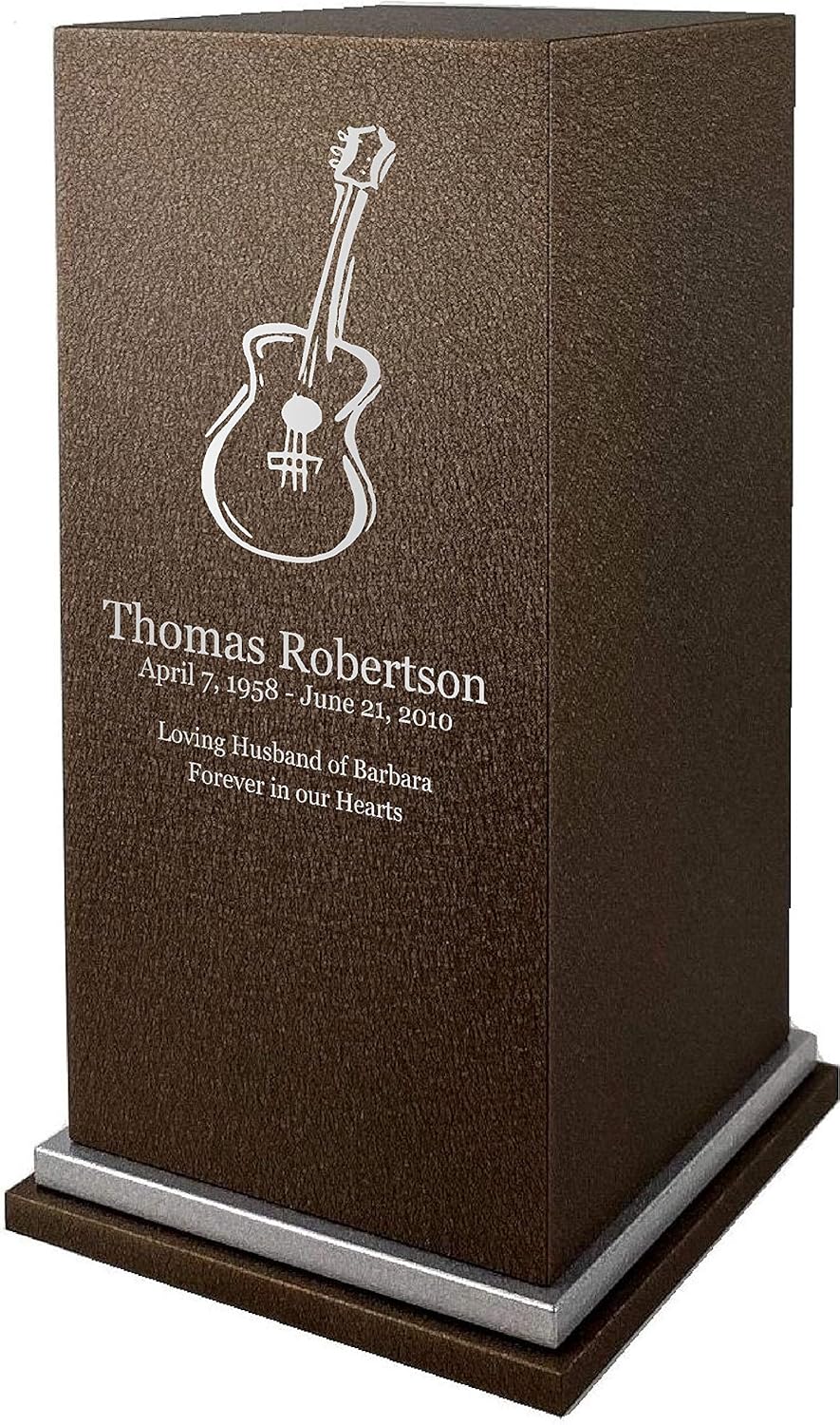 Amaranthine Urns Guitar Cremation Urn with Custom