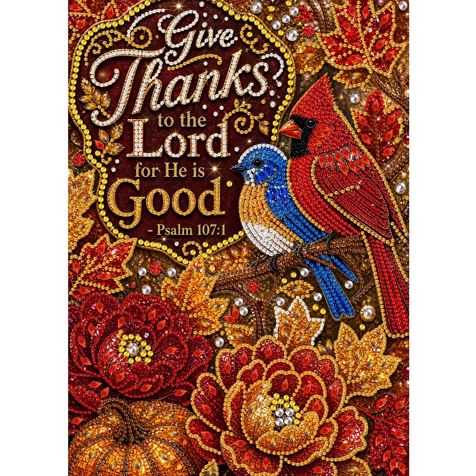 POETRYDRAW Autumn Birds Diamond Art Kit 30x40cm for Adults & Beginners