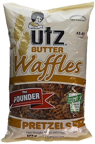 Utz Pretzels de waffles de mantequilla, 16 onzas