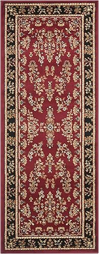 Miniatura 8 de SAFAVIEH Lyndhurst Collection LNH331C Alfombra de área de 9' x 12', diseño oriental tradicional, no desprende pelusa y de fácil cuidado, para