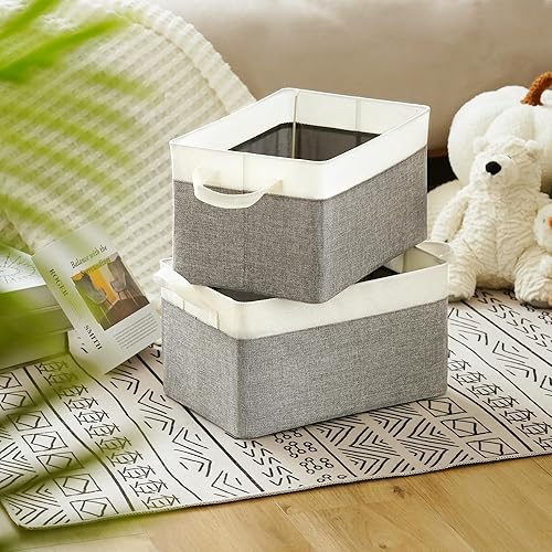 Miniatura 2 de GRANNY SAYS Paquete de 2 cestas de almacenamiento para estantes y 2 contenedores de almacenamiento para armario