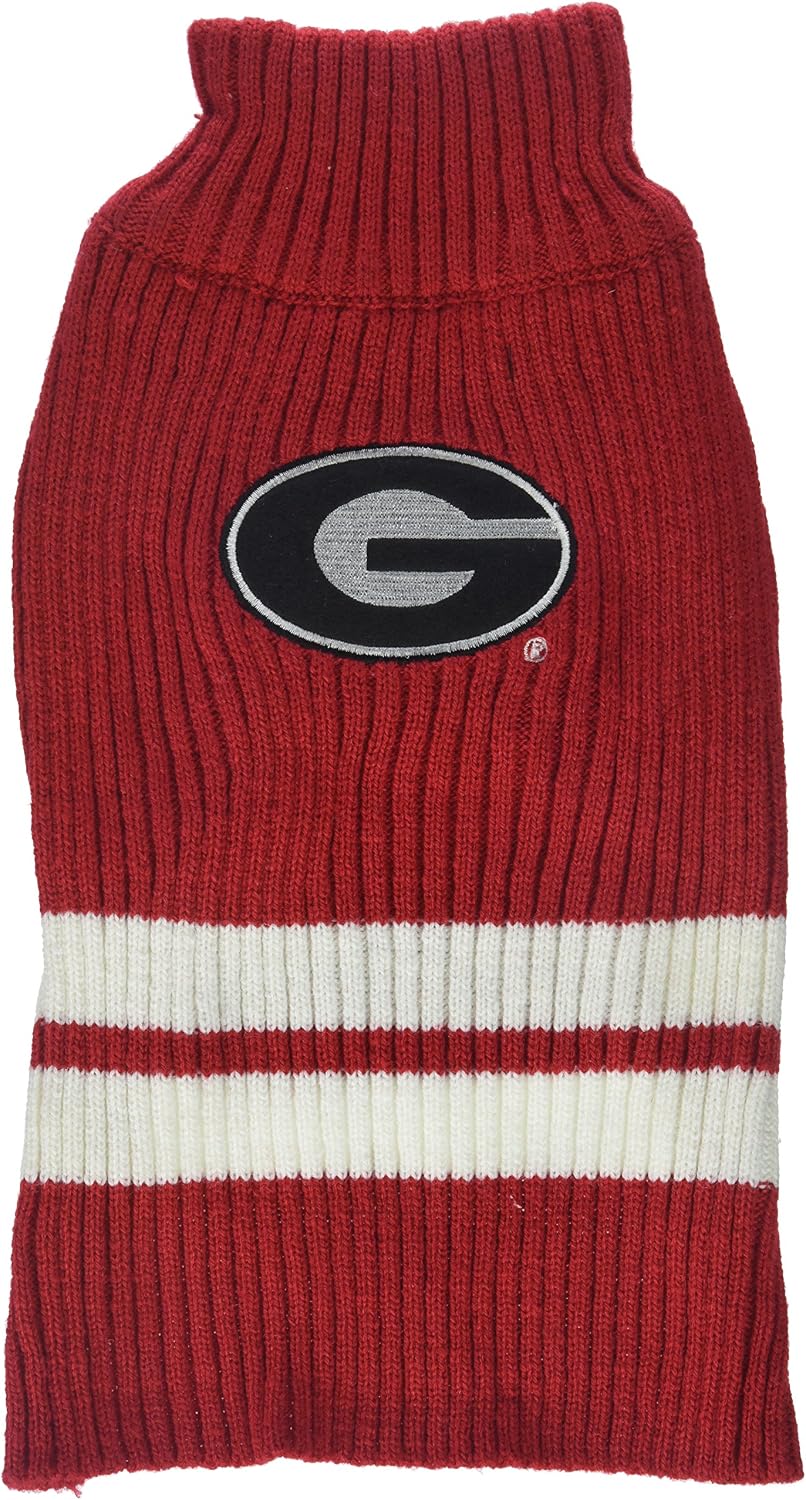 Pets First Collegiate Georgia Bulldogs Pet Sweater, Small