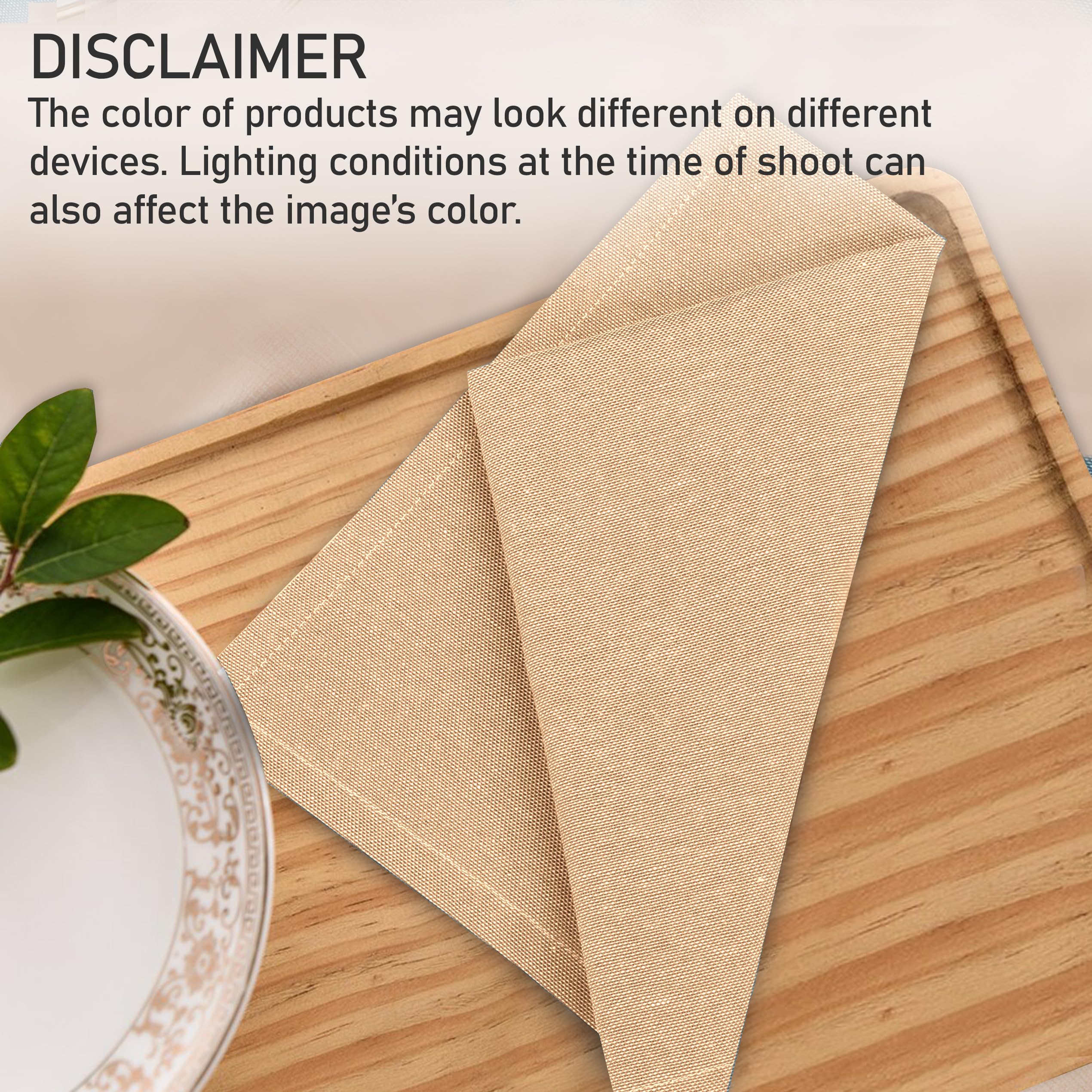 Ruvanti 12 Pack Cloth Napkins 18x18 Dinner Napkins, Soft, Comfortable, Reusable Napkins Durable Linen Napkins, Table Napkins - Image 3