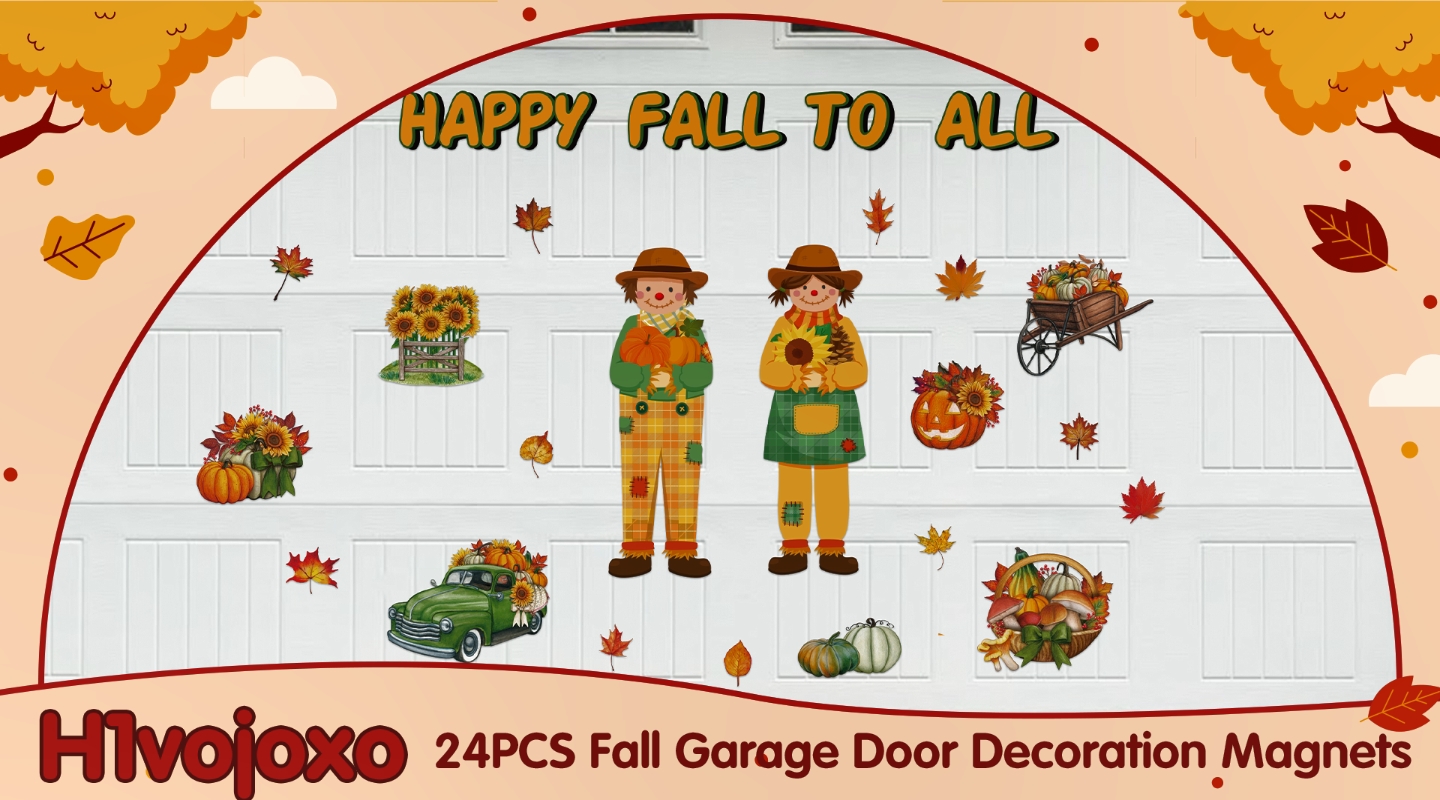 Umigy 24-Pack Fall Thanksgiving Magnets – Cute Gnome, Pumpkin, Leaf Designs For Fridge Or Car - View #12