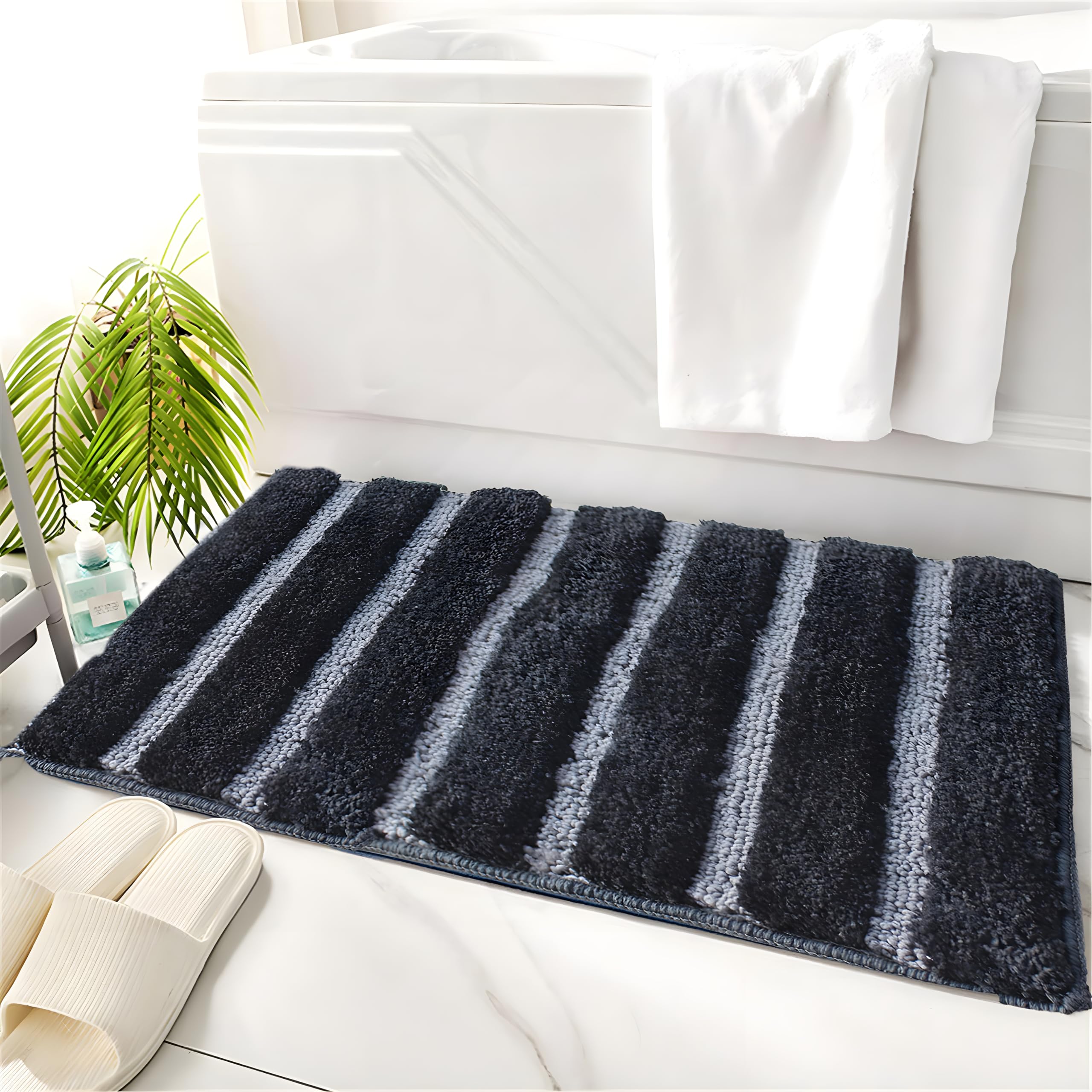 Luxe Home Bath Mats 2500 GSM Super Soft Anti Skid Slip Absorbent Washable Meixco Door mats for Home, Bathroom Mat, Floor Mat, Kitchen Mat (38x58 cm) Anthra (B0B28PD57V) Amazon Price History, Amazon Price Tracker