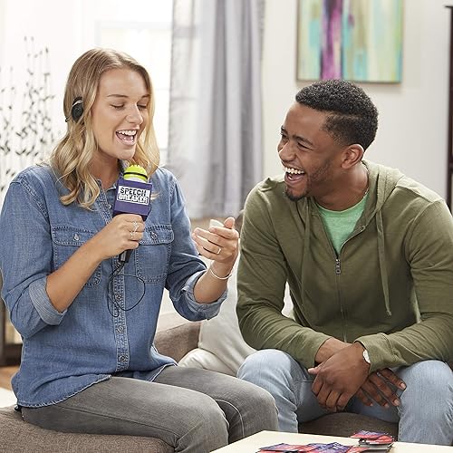 Miniatura 2 de Hasbro Gaming Disyuntor de voz Juego de desafío de interferencia de voz Micrófono Auriculares Juego de fiesta electrónico a partir de 14 años