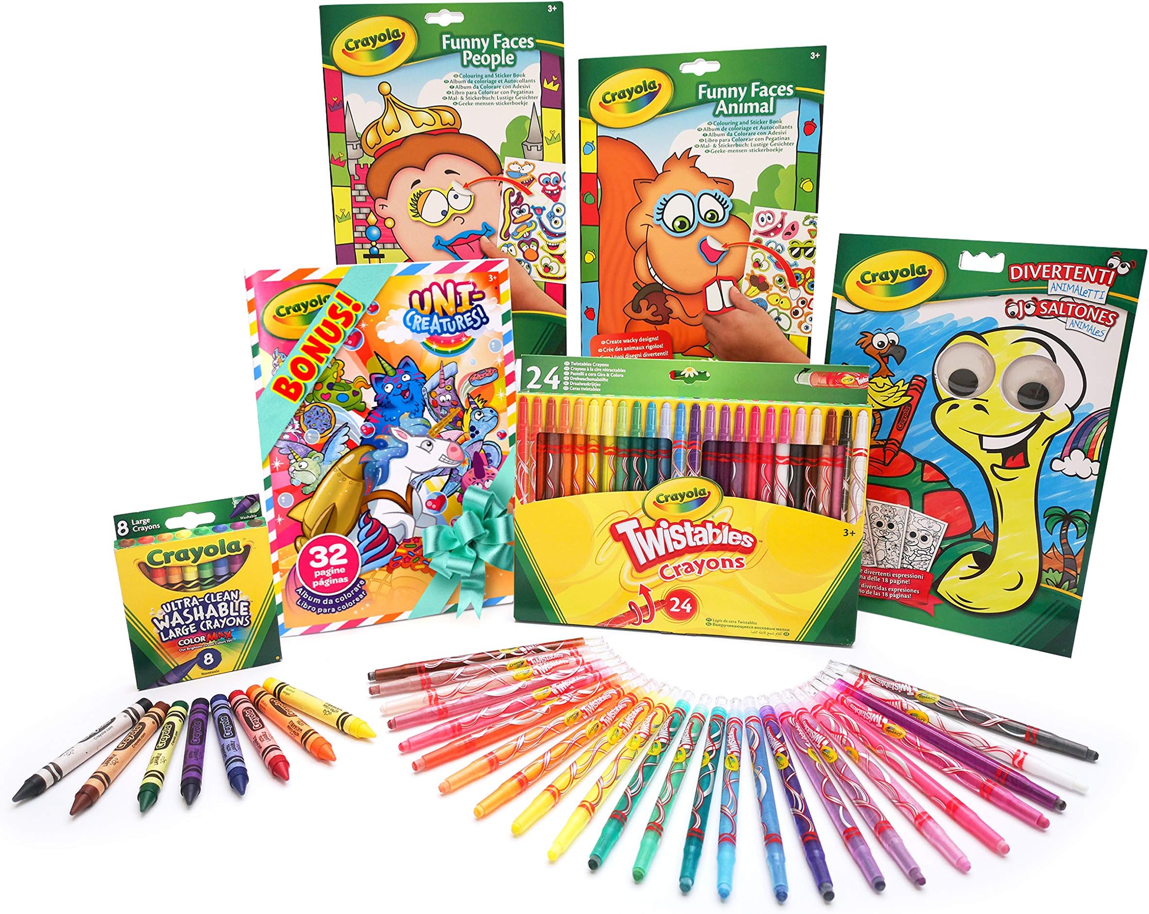 CRAYOLA® Colouring Book Fun Set, Indoor activities, Gift for boys and girls, Age 3,4, 5,6