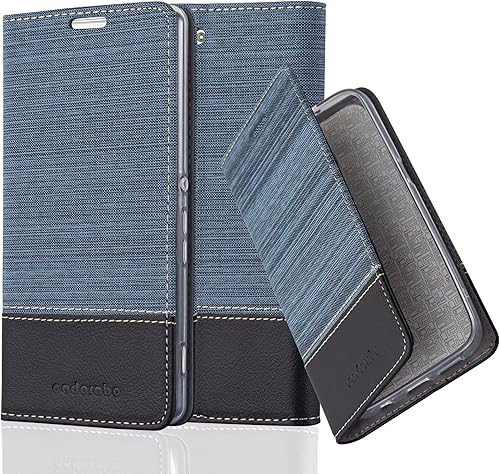 Cadorabo Custodia Libro per Sony Xperia Azzurro Scuro Nero con Vani Carte Funzione Stand Chiusura Magnetica Portafoglio Cover Case Wallet Book Etui Protezione Cadorabo Custodia Libro per Sony Xperia Azzurro Scuro Nero con Vani Carte Funzione Stand Chiusura Magnetica Portafoglio Cover Case Wallet Book Etui Protezione
