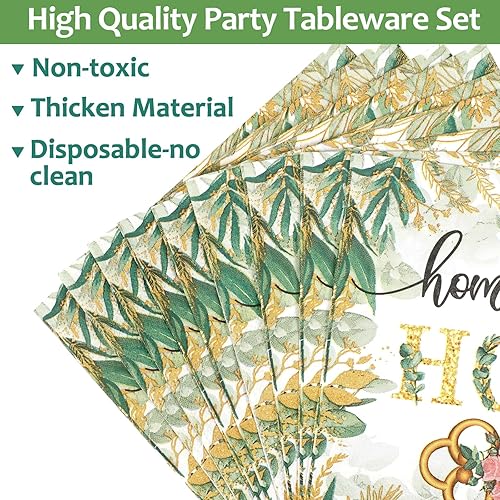 Miniatura 3 de 96 piezas de decoración de fiesta de inauguración de la casa, suministros para fiesta de inauguración de la casa, juego de vajilla para fiesta de