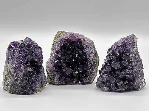 Miniatura 6 de Racimo de amatista púrpura intenso uruguayo, geoda de amatista, amatista cruda, catedral de amatista, drusa amatista, cristal de amatista