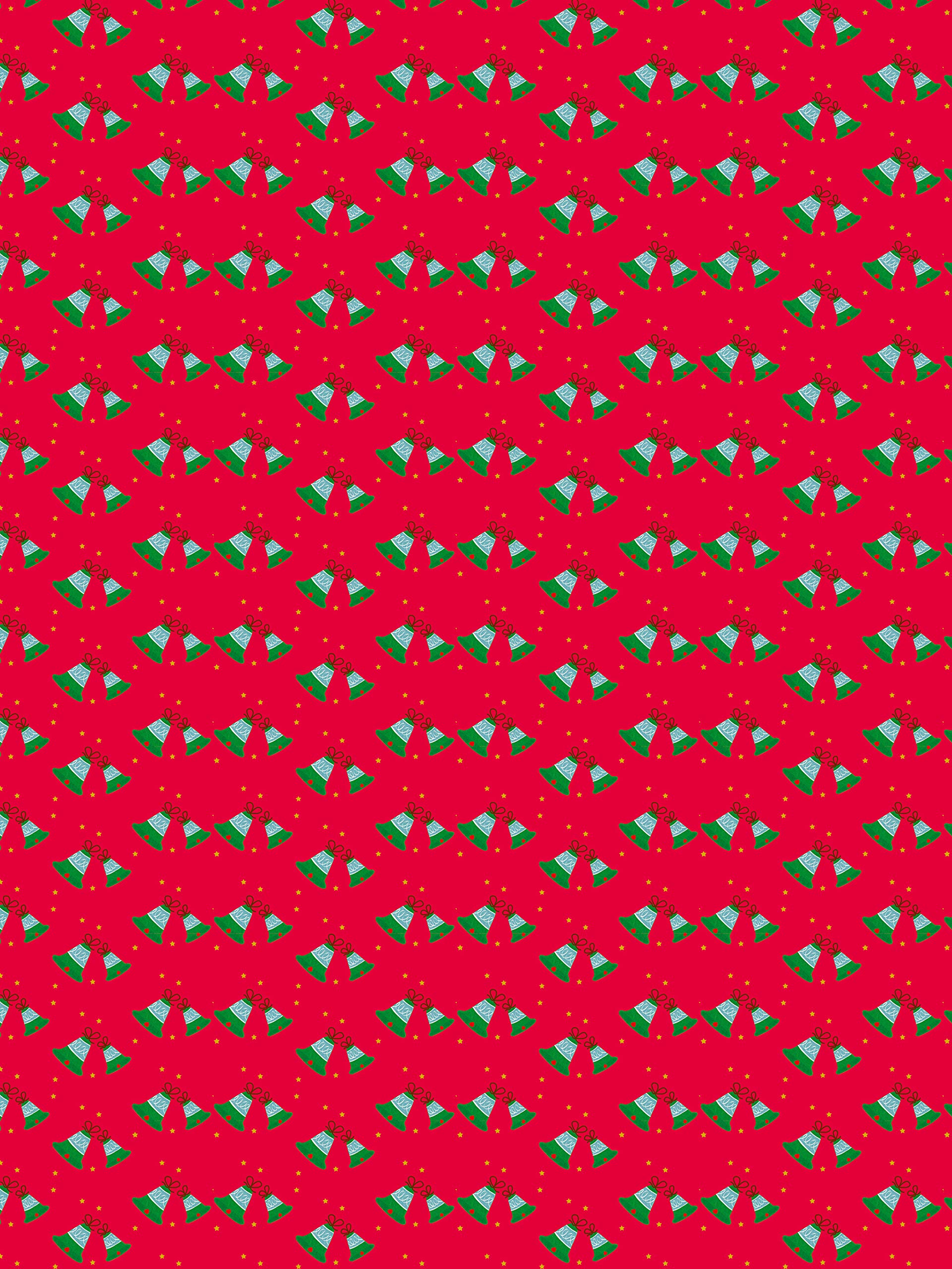 Décopatch - Ref FDA821C - Red & Green Christmas Bells Paper Pack - Each Sheet 30 x 40cm, Pack of 20 Paper Sheets - Best Used With Décopach Glue & Varnish, Red & Green