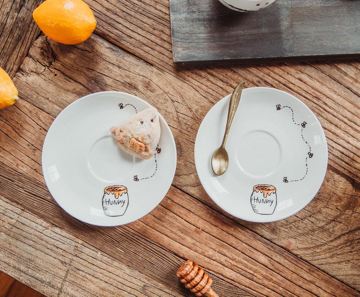 Winnie The Pooh Disney Bone China 4-Piece Teacup and Saucer Set | Tea Party With Coffee, Espresso, Mocha - Image 6