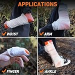 Ready First Aid - Aile de mousse (4.25"x36), noyau en aluminium, léger, radiolucide, imperméable, aileron de fracture réutilisable pour soutenir les membres fracturés, blessés dans la randonnée, camping, aventure (3-Pack)