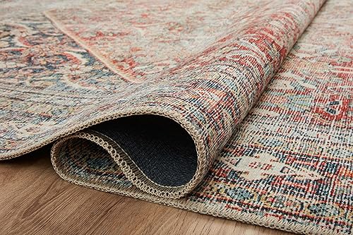 Miniatura 11 de Amber Lewis x Loloi Colección Georgie GER-01 - Alfombra de área de 5 pies x 7 pies 6 pulgadas, color rojo y azul marino