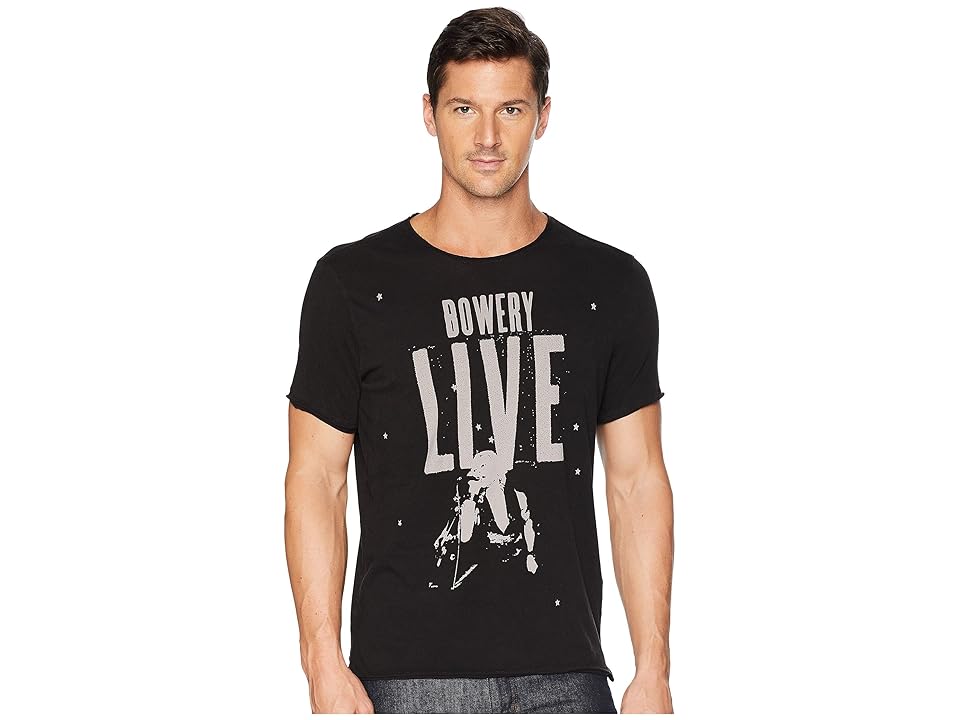 

John Varvatos Star U.S.A. Bowery Live Graphic Tee KG3889U2B (Black) Men's T Shirt