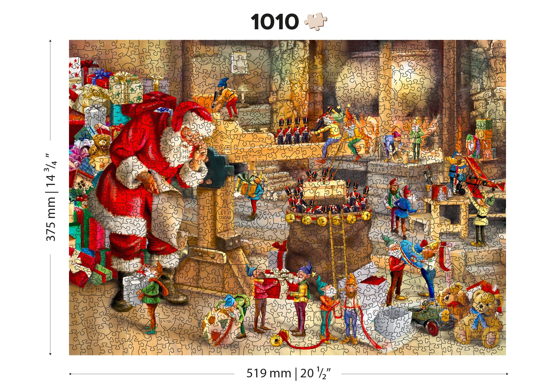 Wooden.City Puzzle De Madera 1000 Piezas Taller De Santa