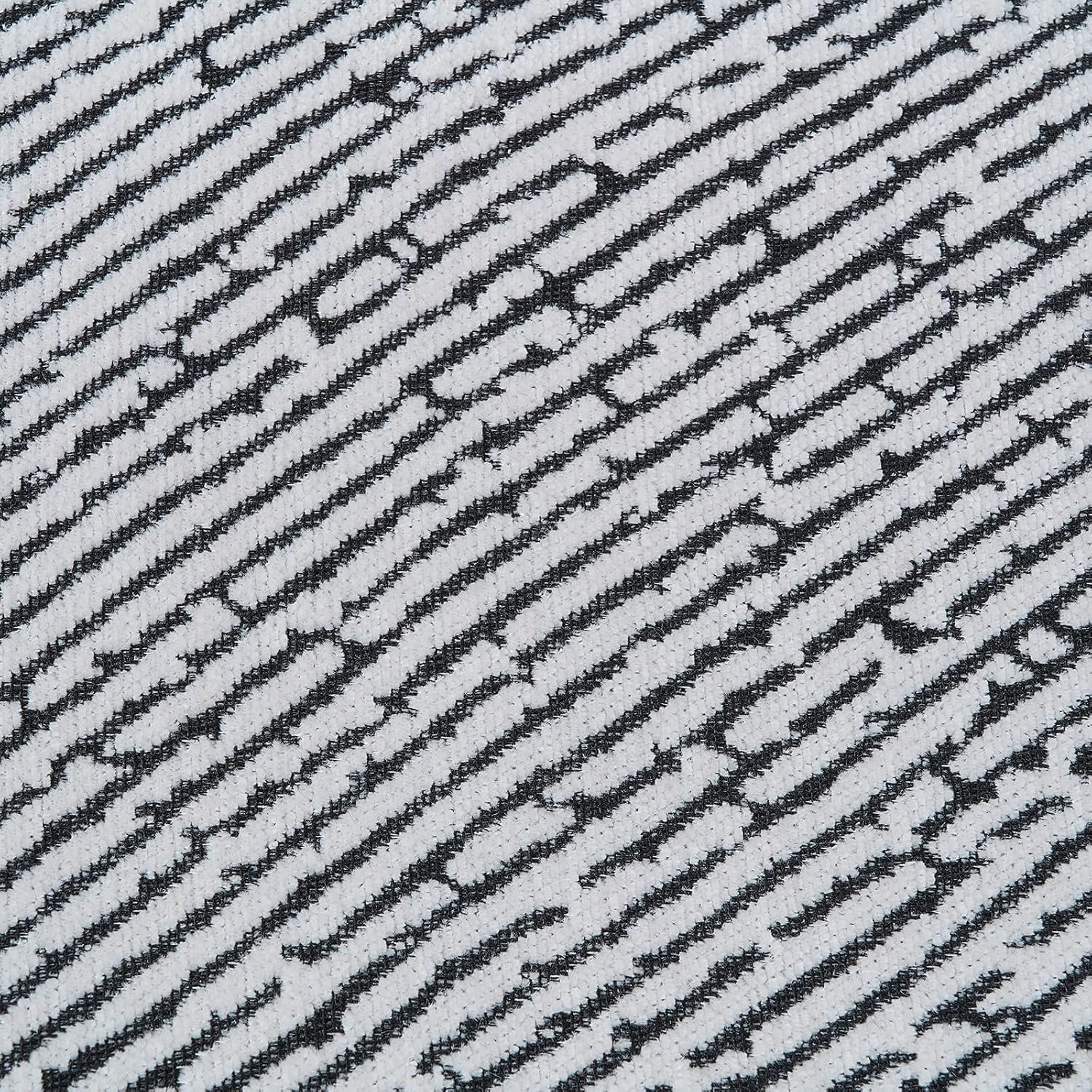 Volcanics Chenille Soft Throw Pillow Covers 20x20 Set of 2, Modern Minimalist Velvet Decorative Cushion Covers for Couch Sofa Bed Home Decor, Black - Image 4