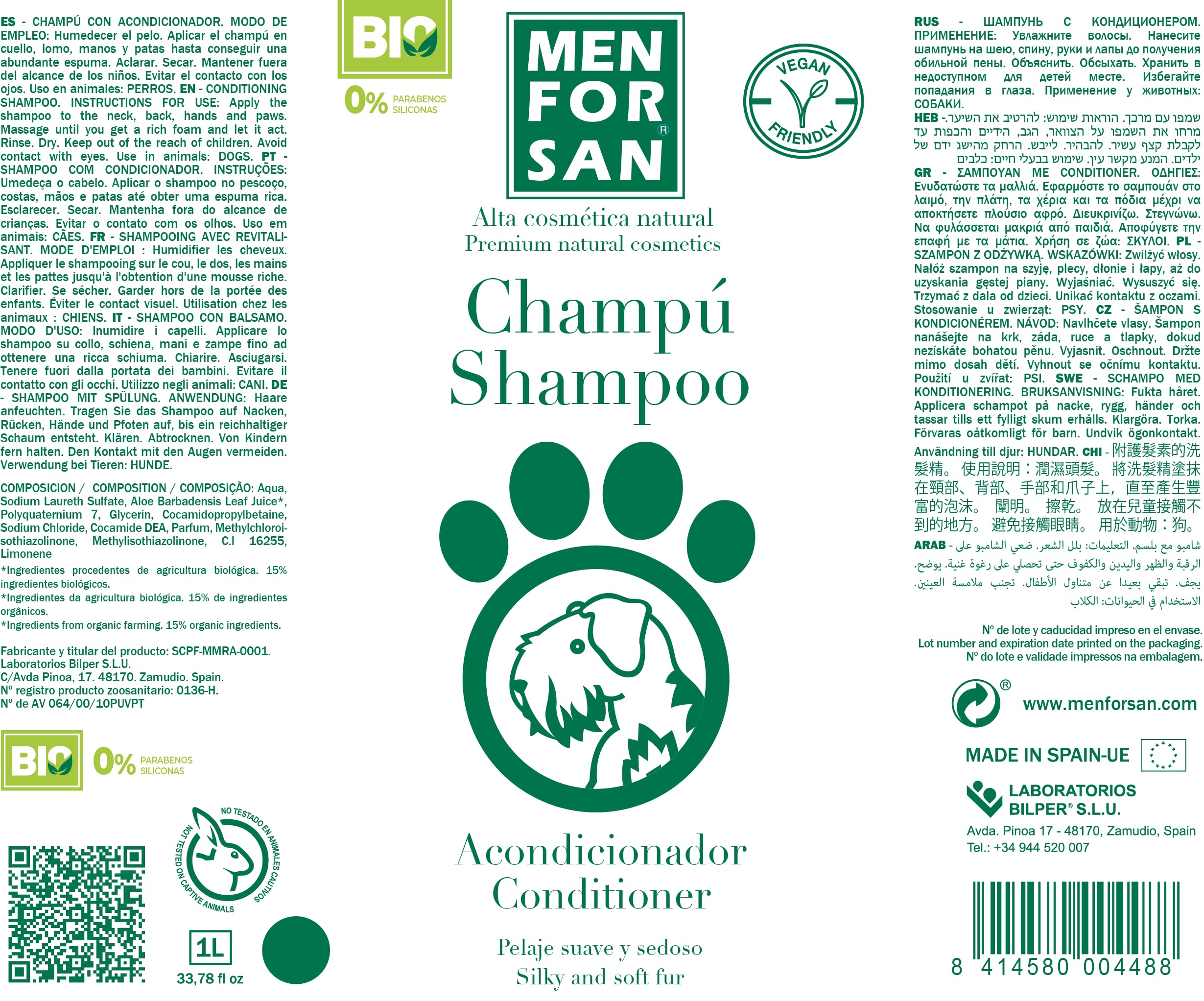 Menforsan - Shampooing Conditionnement