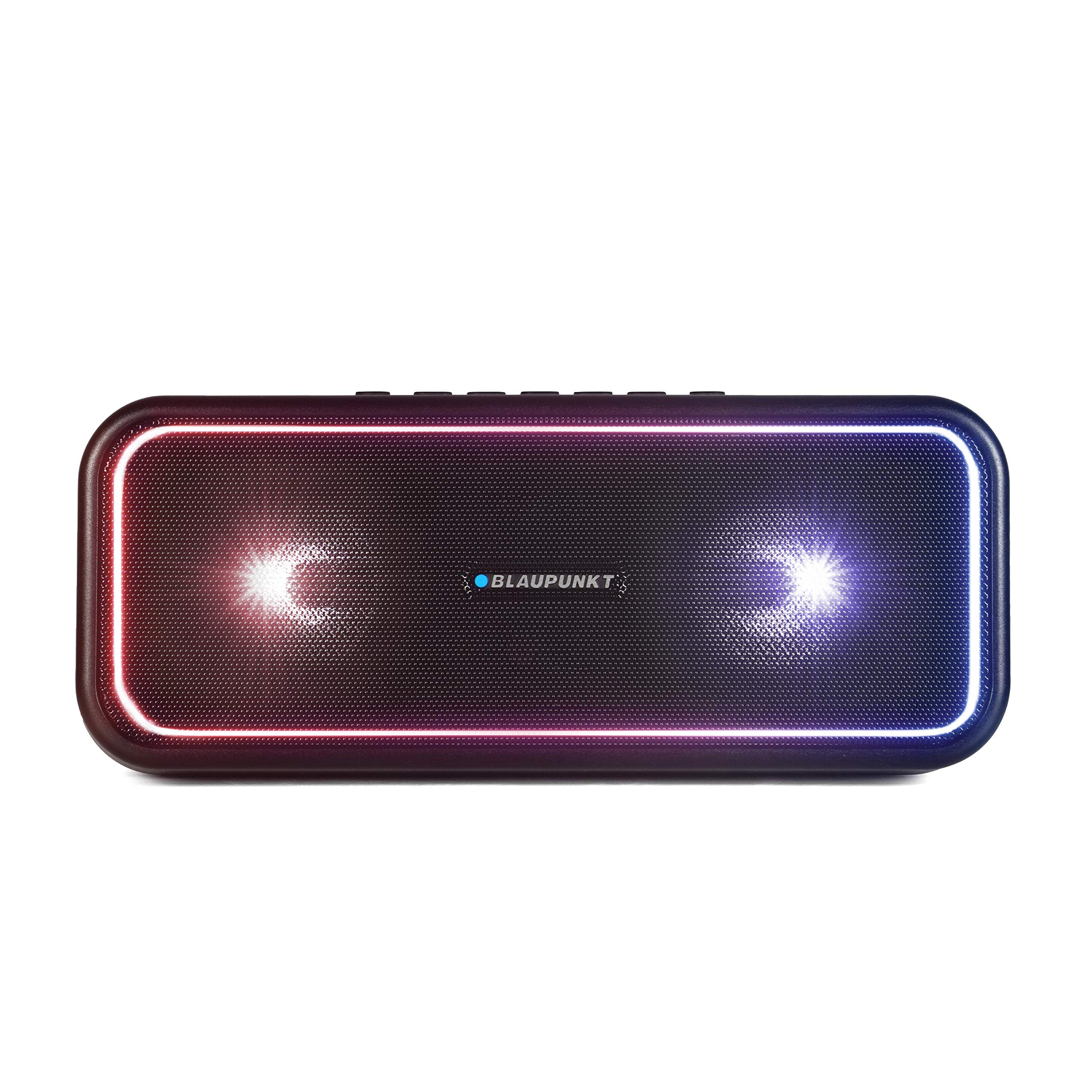 BLAUPUNKT Głośnik Bluetooth PS 200, 4.2, AUX-IN, głośnik imprezowy z wielokolorowym oświetleniem LED, wbudowany akumulator w kolorze czarnym