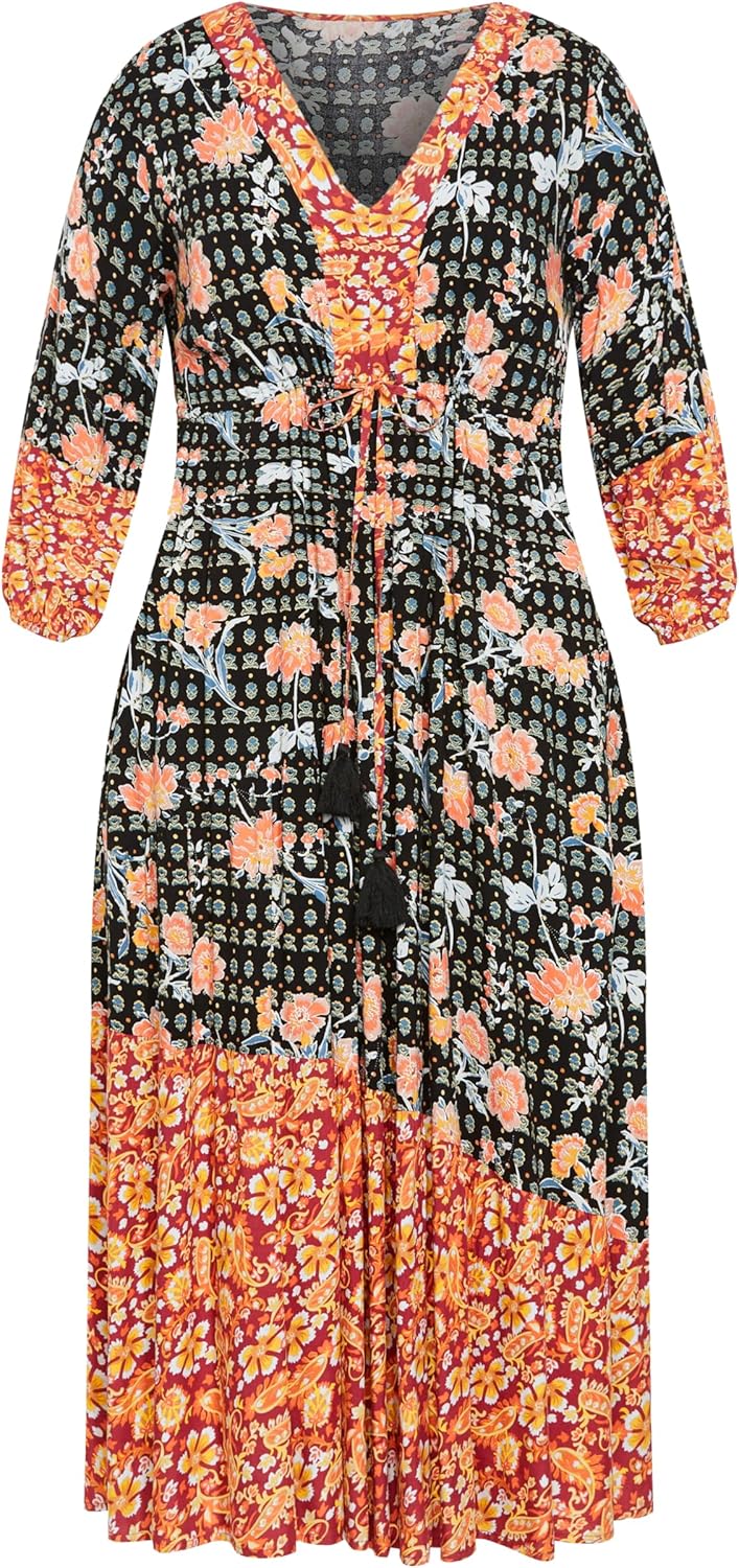 Avenue Cynthia Spliced Maxi Dress - Image 4