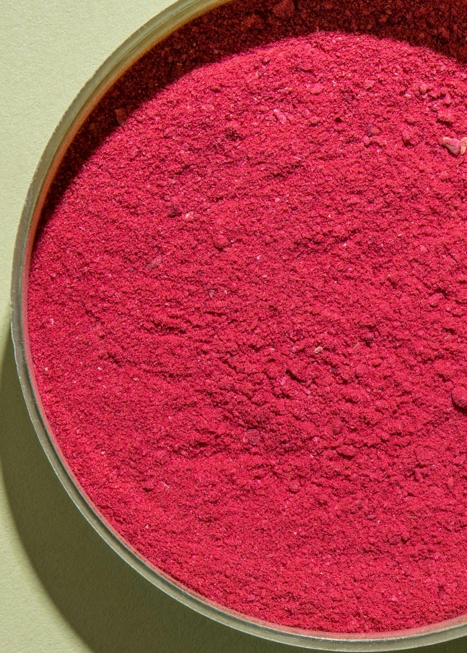 KoRo - Lamponi liofilizzati in polvere 250 g - 100% frutta liofilizzata - per colorare naturalmente frullati, jogurt e porridge