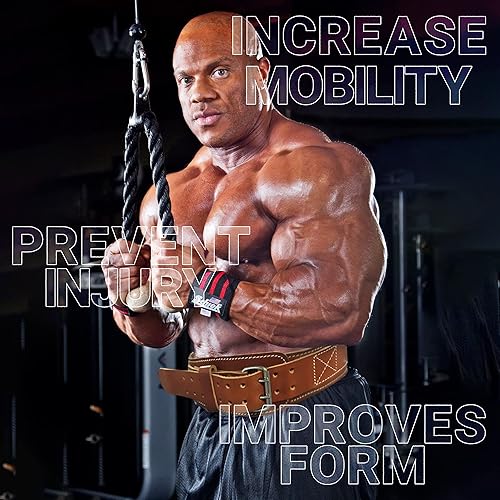 Miniatura 5 de Schiek Cinturón de levantamiento de pesas de cuero deportivo 2006 - Cinturón de gimnasio de cuero de gamuza - Cinturón de levantamiento de pesas