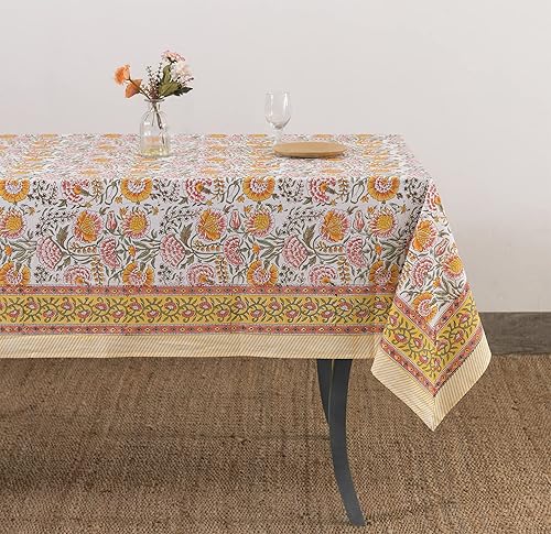 Miniatura 3 de Labhanshi Mantel redondo de 108 pulgadas, 108 pulgadas, 10 plazas y rectangular, 72 x 135 pulgadas, mantel de 10 plazas para cocina, mesa de