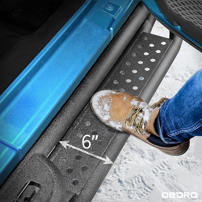 Estribos OEDRO con diseño de dos escalones, acero, para Toyota Tundra Crewmax miniatura 5