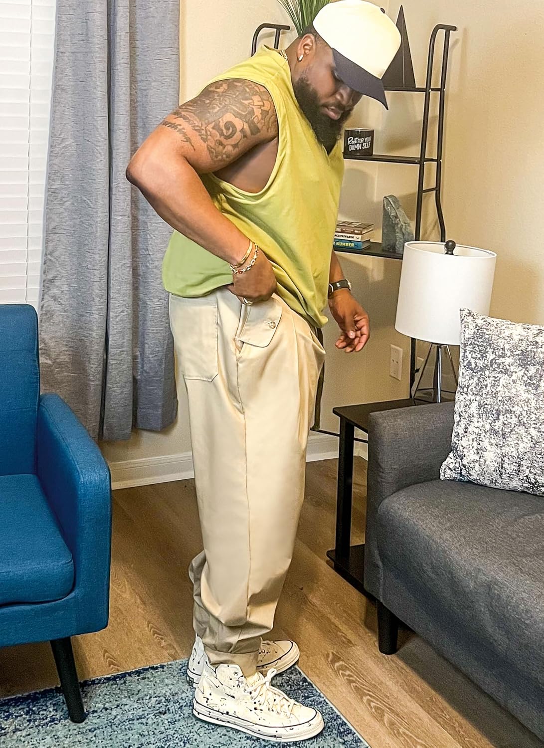 Know Me ME2088AA Men's Pants and Oversized Pullover Vest Sewing Pattern Packet by Sins of Many, Design Code ME2088, Sizes 38-40-42-44-46