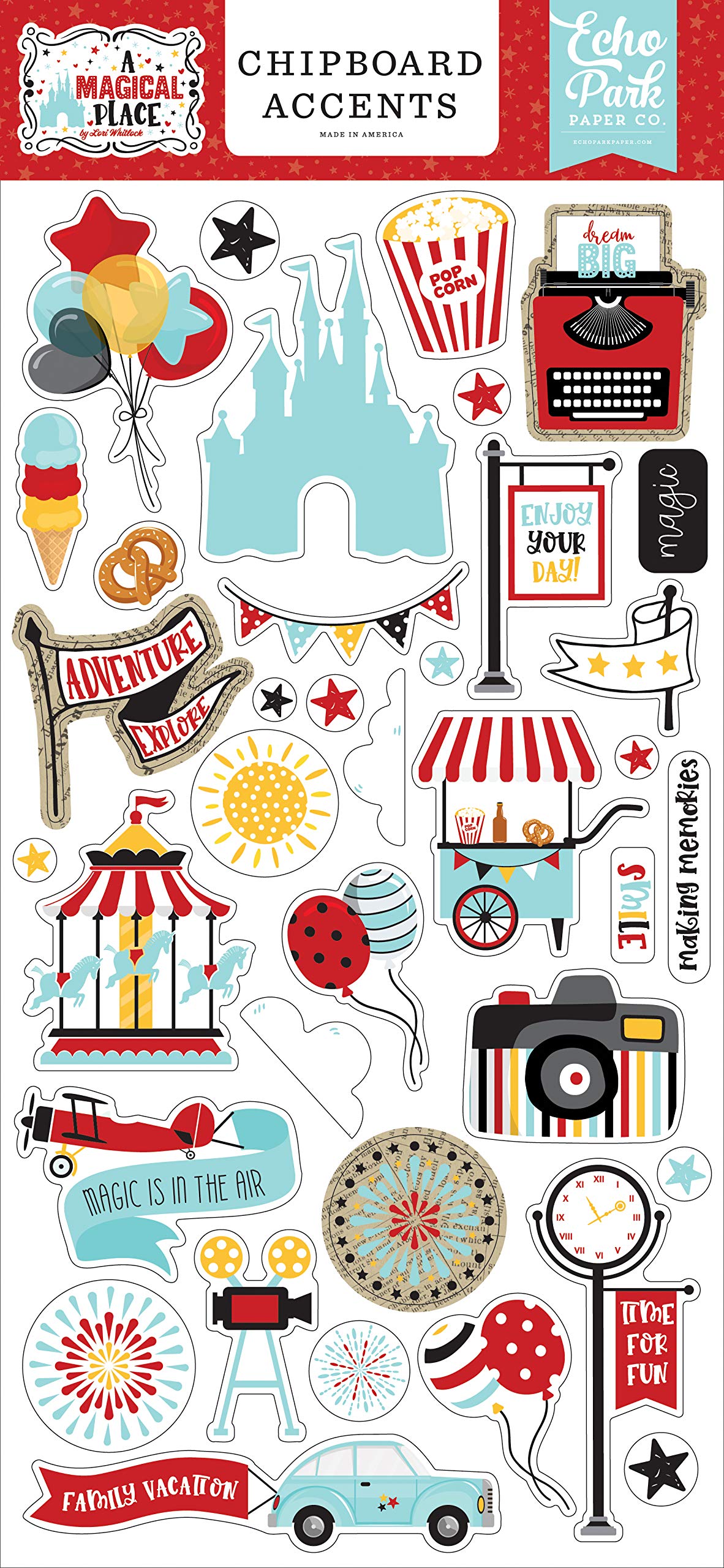 Echo Park Paper Co. A Magical Place 6x13 Accents chipboard