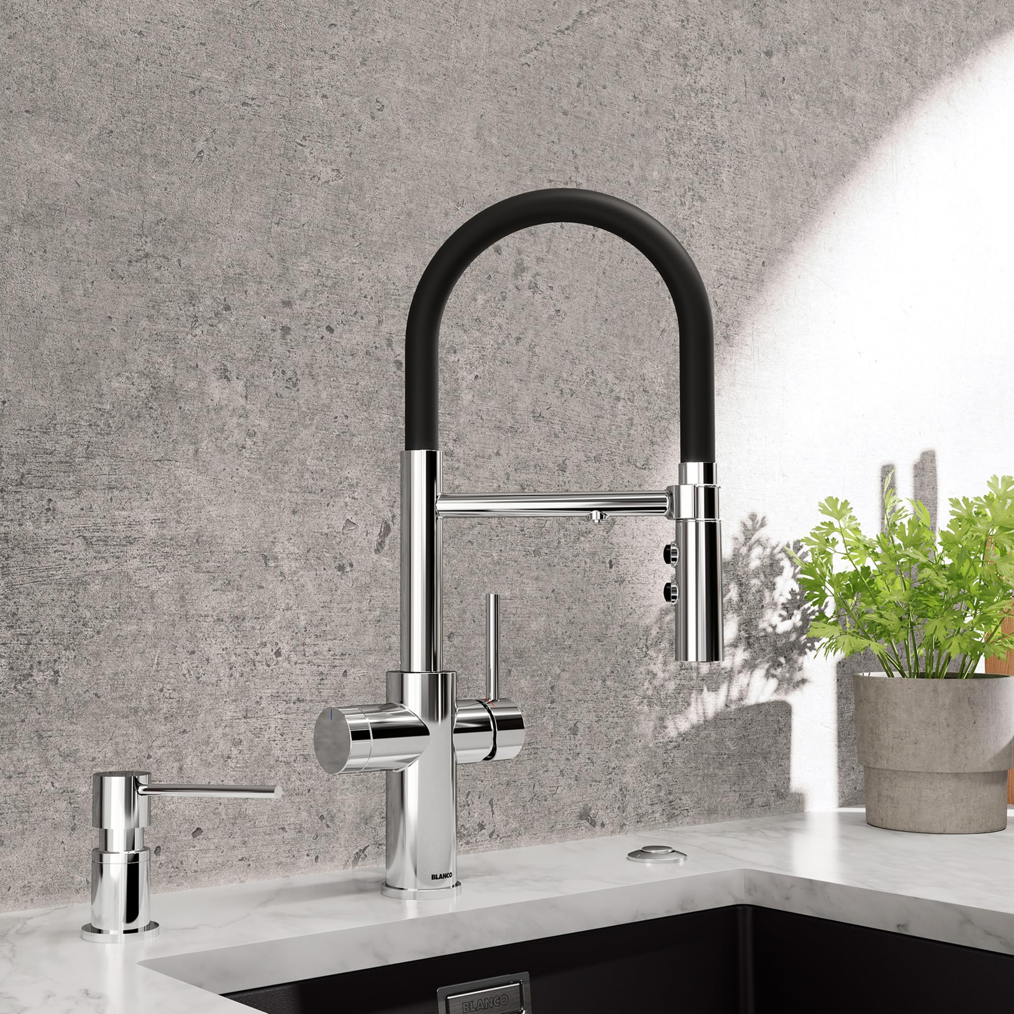 Amazon.com: BLANCO, Polished Chrome 402298 LATO Kitchen Soap