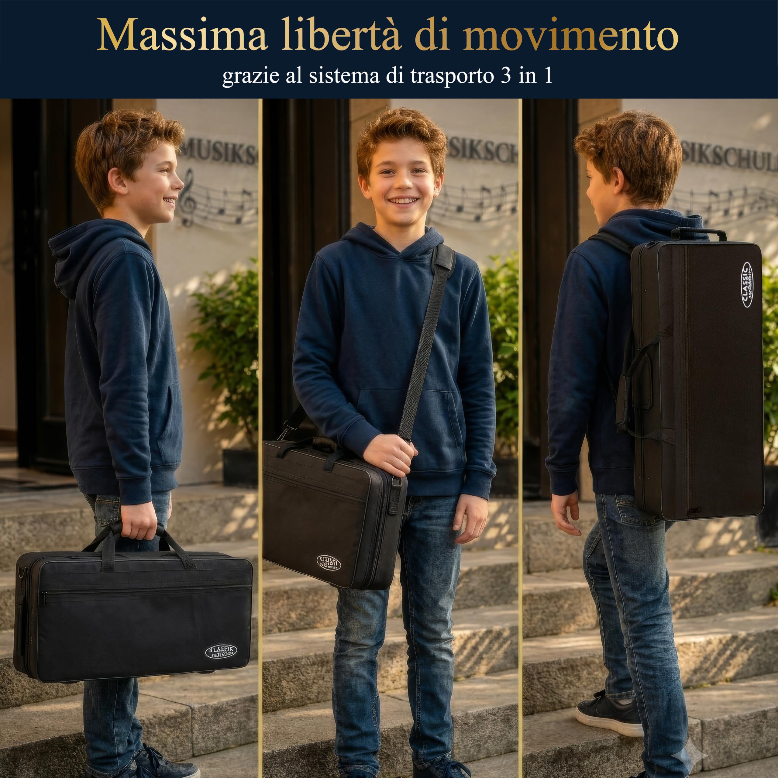 Classic Cantabile Youngstar AS-420 Sassofono Alto per Bambini, Generale | Meccanica ergonomica adatta ai bambini con chiavi ravvicinate, Privo di chiavi D#/E/F e meccanica del campanello, Peso: 1