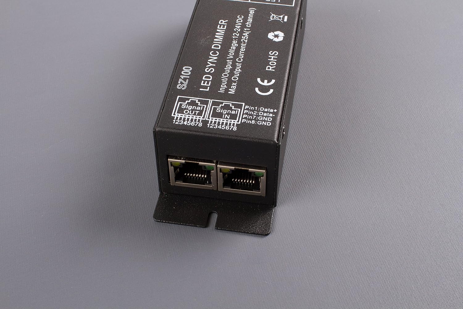 Heavy Duty Black Metal LED Light Controller with Remote
