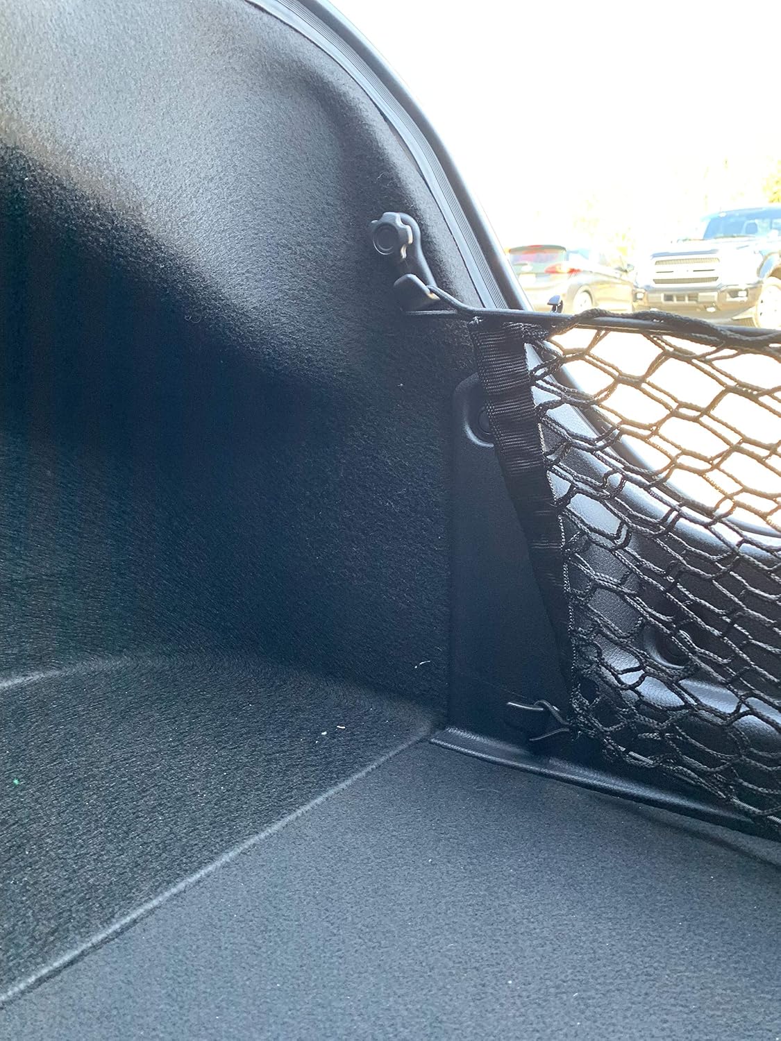 Envelope Style Automotive Elastic Trunk Mesh Cargo Net for Toyota Camry 2018-2023 - Premium Trunk Organizers and Storage - Luggage Net for Sedan - Best Car Organizer for Toyota Camry Hybrid