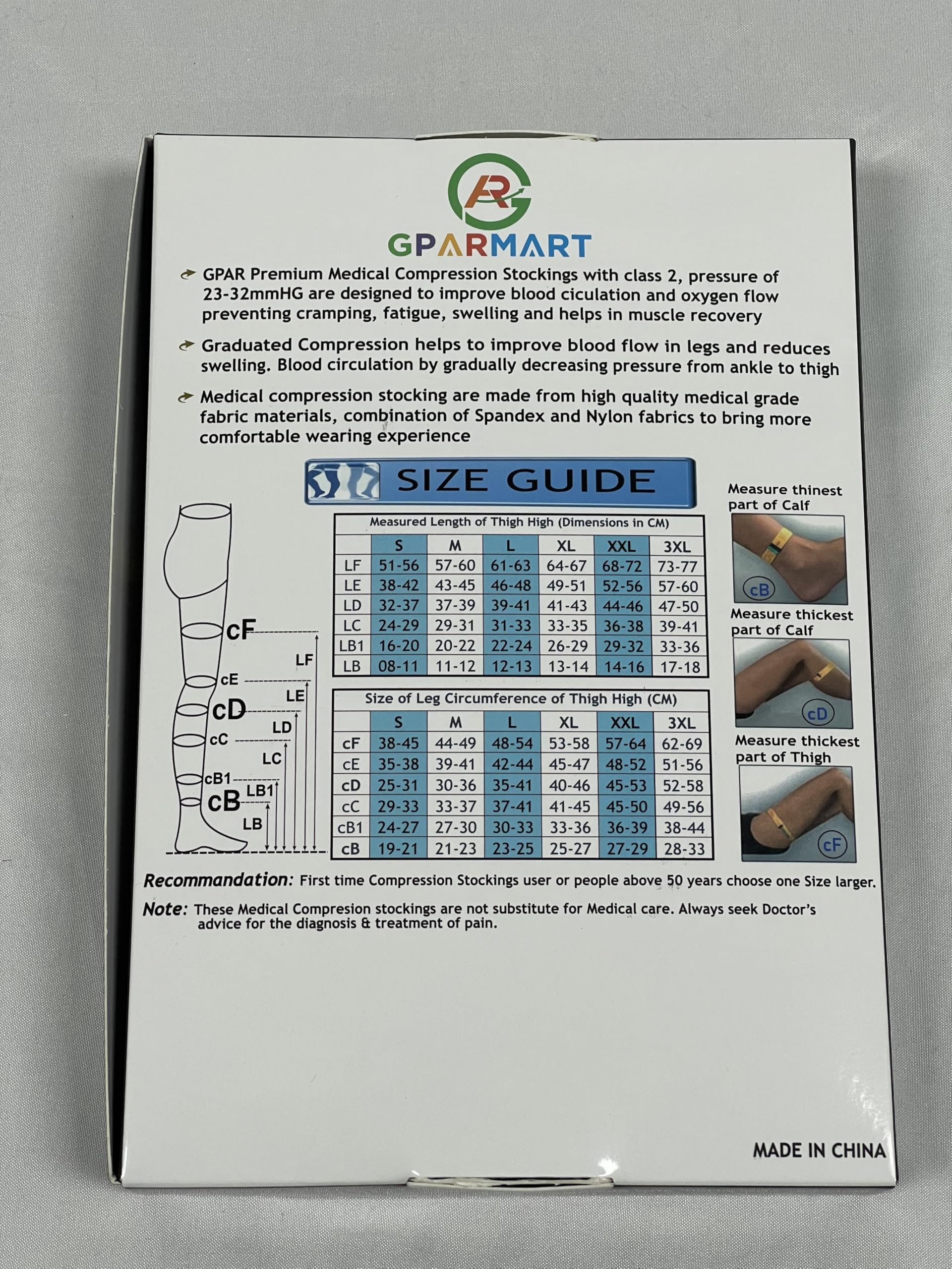 Chaussettes de compression médicales à bout ouvert, classe 2, 23-32 mmHG, pour varices, œdèmes, douleurs aux jambes, pieds enflés, varicosités - Unisexe