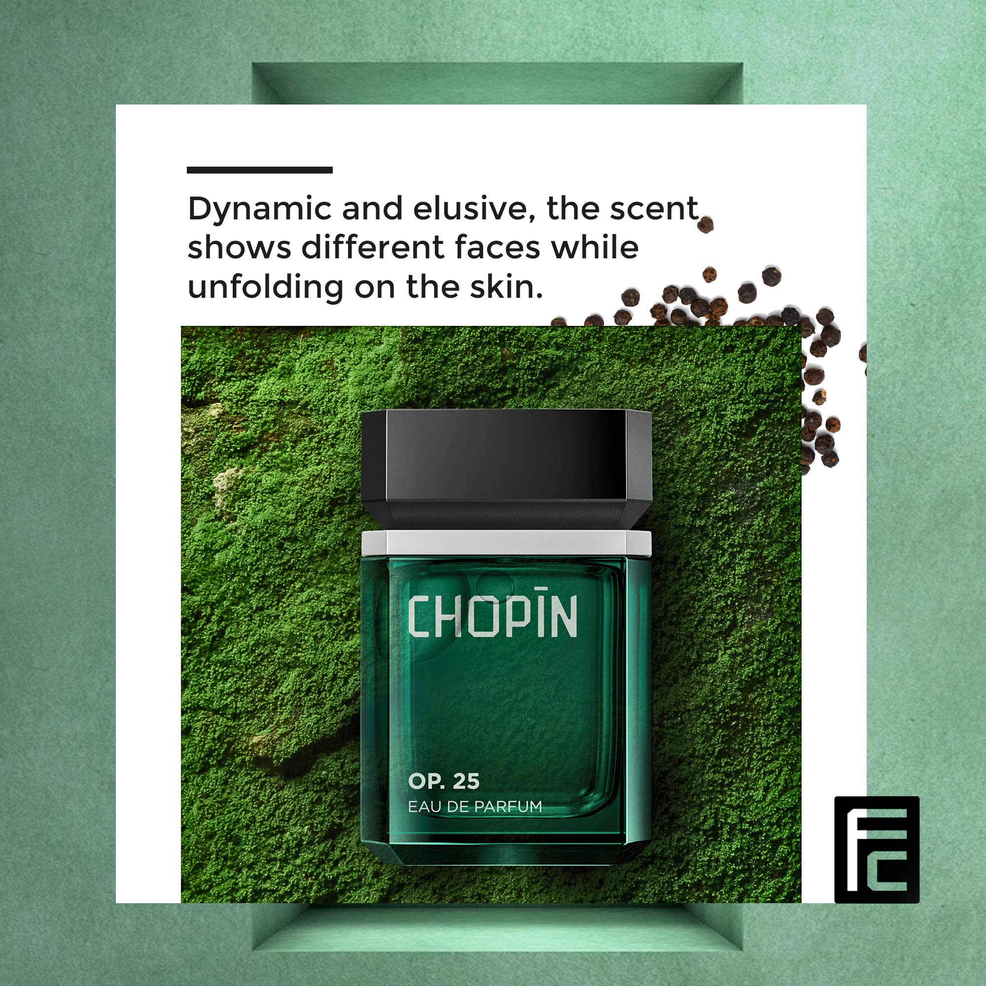CHOPIN Op.25 Perfume for Men, 100 ml, Eau de Parfum, Dynamic
