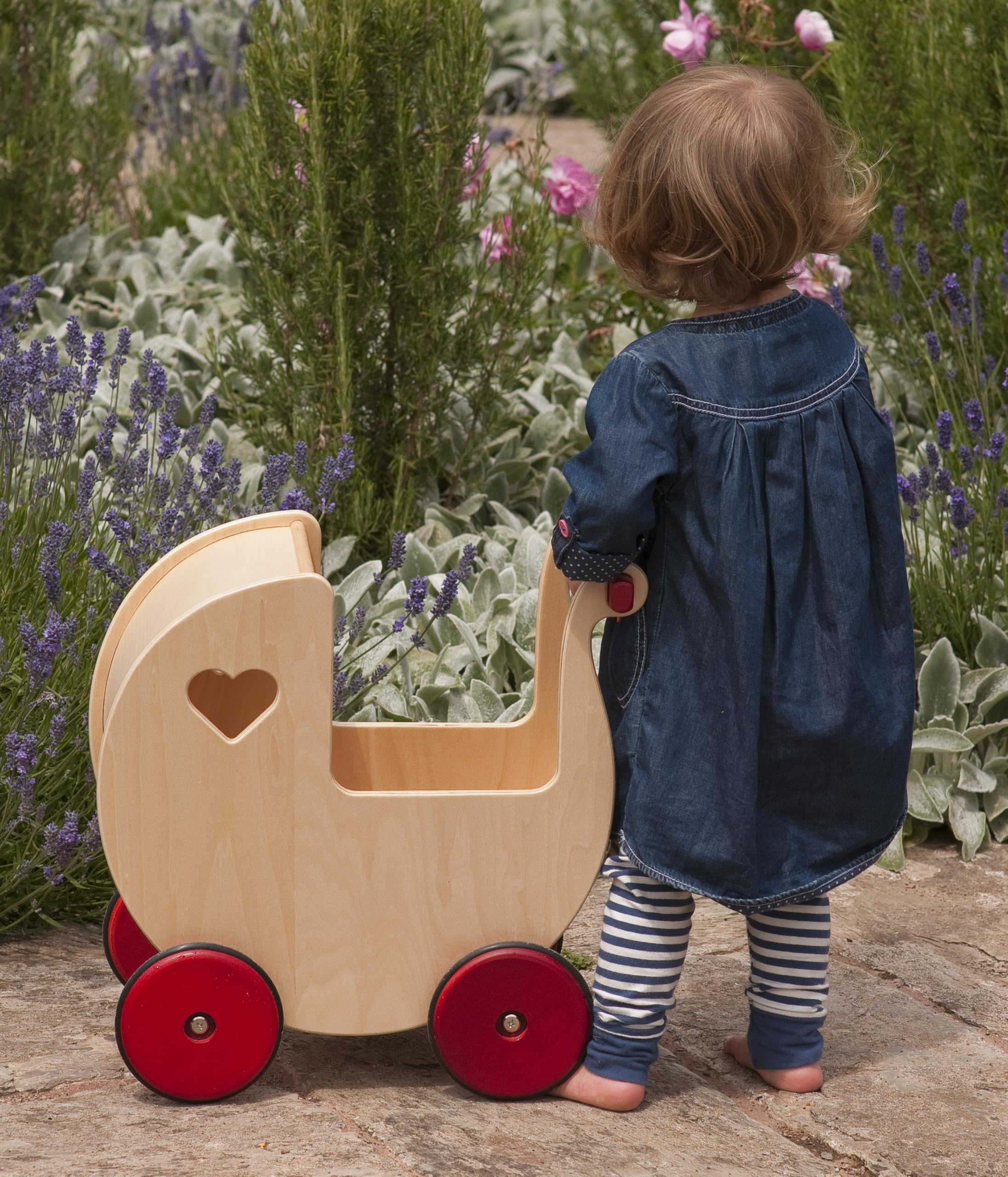 Moover Toys Puppenwagen, natur