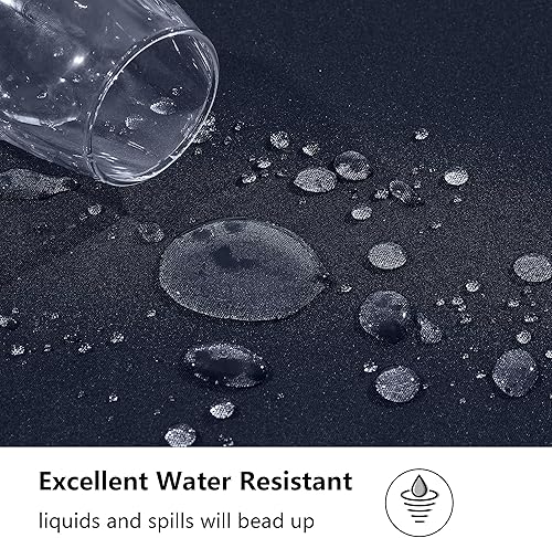 Miniatura 5 de ManMengJi Paquete de 2 manteles rectangulares ajustables para mesas de 6 pies, resistentes al agua, lavables, para bodas, banquetes y ferias