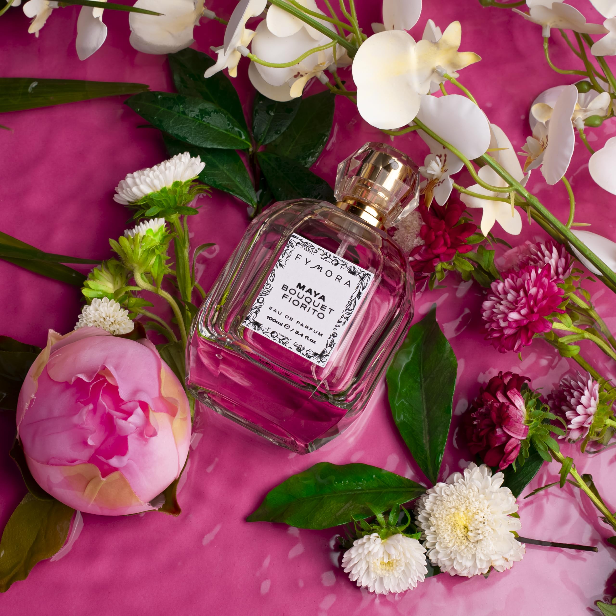 Profumo Maya, Eau de Parfum, Profumo donna, Bouquet Fiorito - Essenza Floreale e muschiata, 100ml