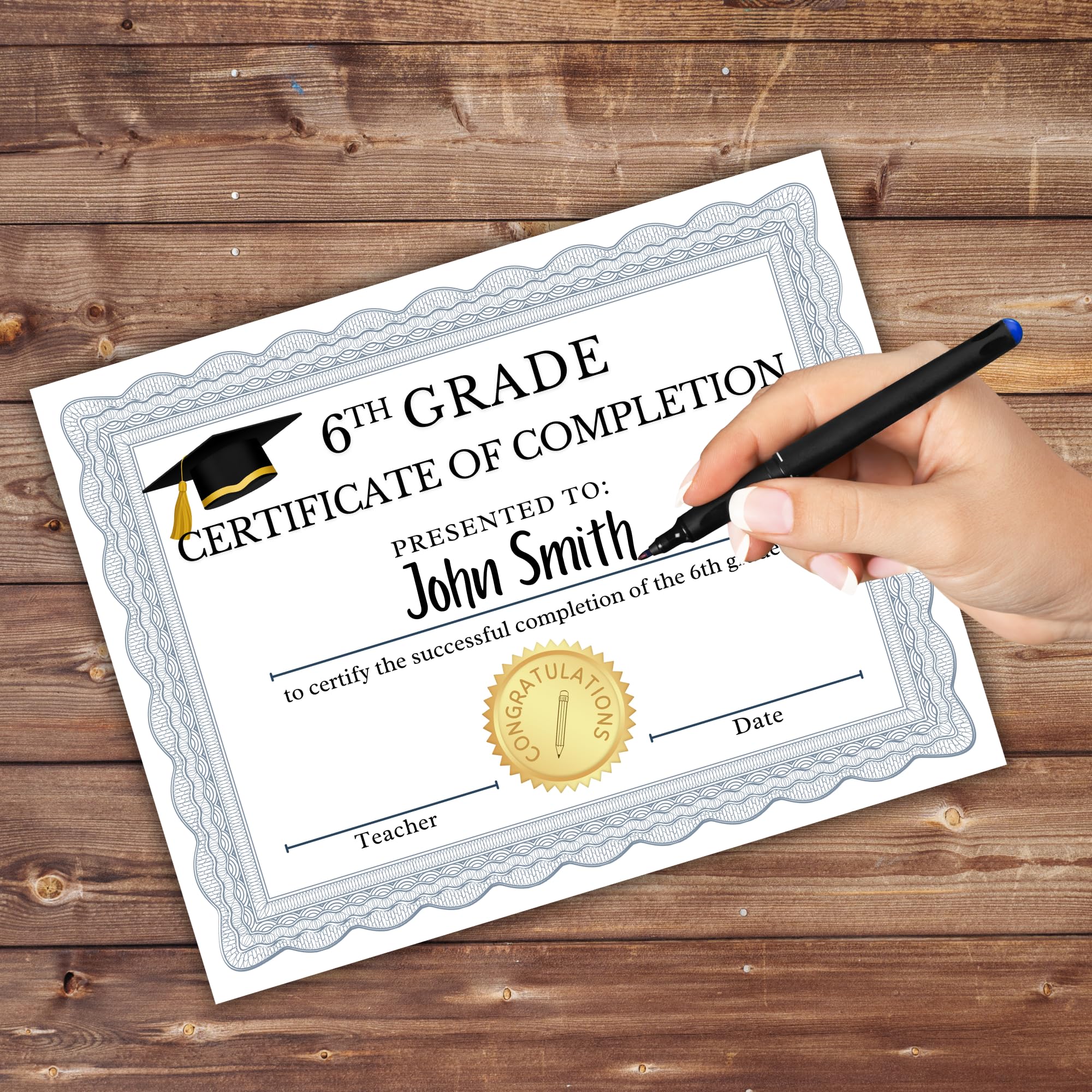 amazon-com-6th-grade-graduation-certificate-of-completion-50-pk-8-5-x-11-for-elementary-school-graduation-class-end-of-year-achievement-awards-sixth-grade-teacher-supplies-office-products for 5th Grade Graduation Certificates Free Printable Amazon.com : 6th Grade Graduation Certificate of Completion | 50 pk 8.5 x 11” for Elementary School Graduation Class End of Year Achievement Awards Sixth Grade Teacher Supplies : Office Products for 5th Grade Graduation Certificates Free Printable