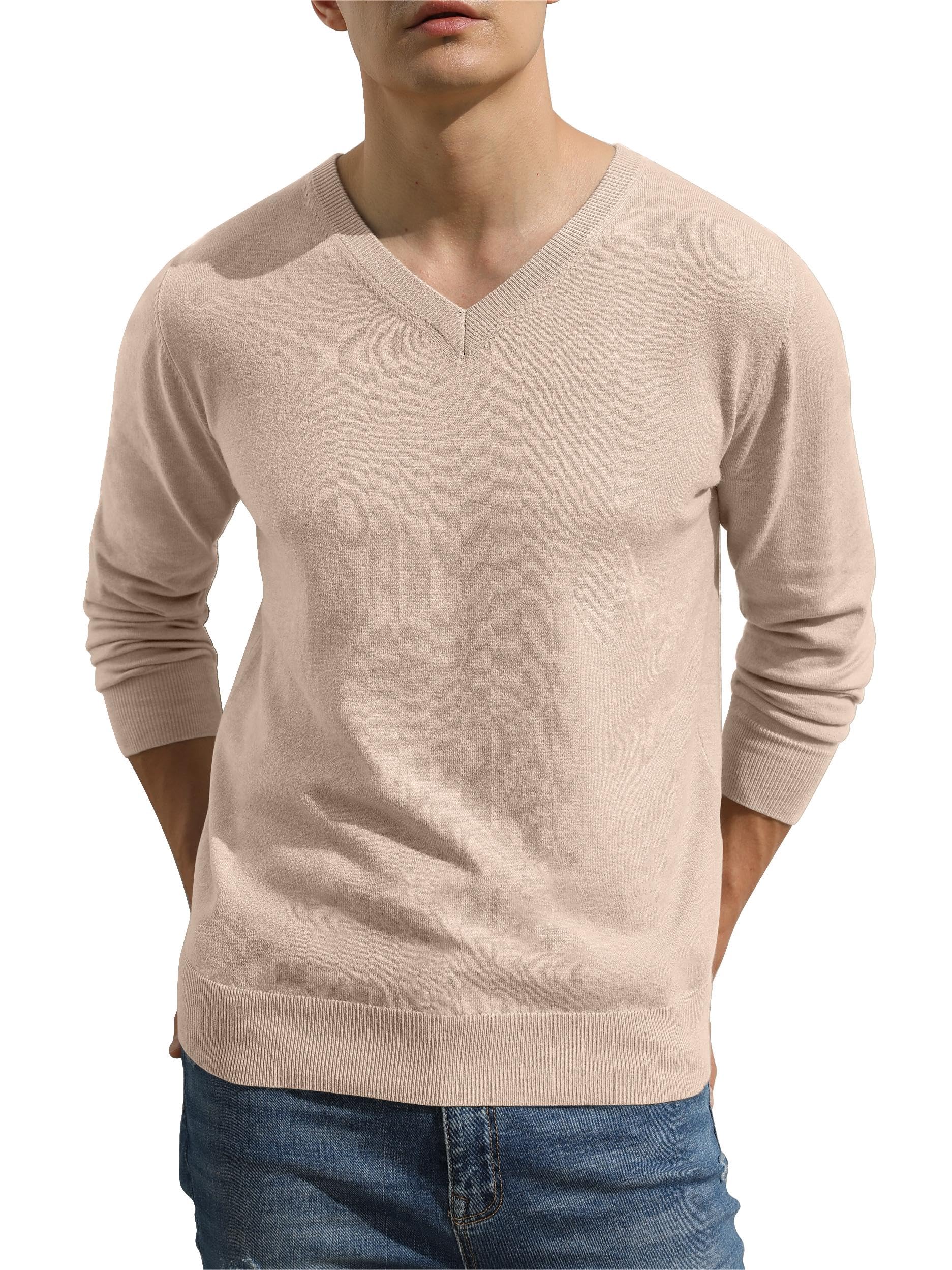 Hisir Cardigan en tricot léger classique et doux en laine avec boutons pour homme