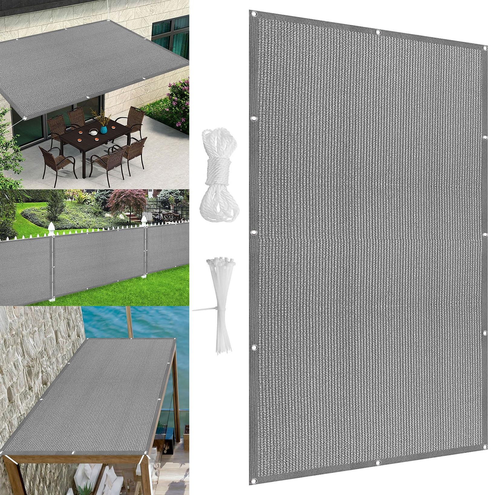 Toile ombrage respirant 550x550 brise vent filet protection solaire