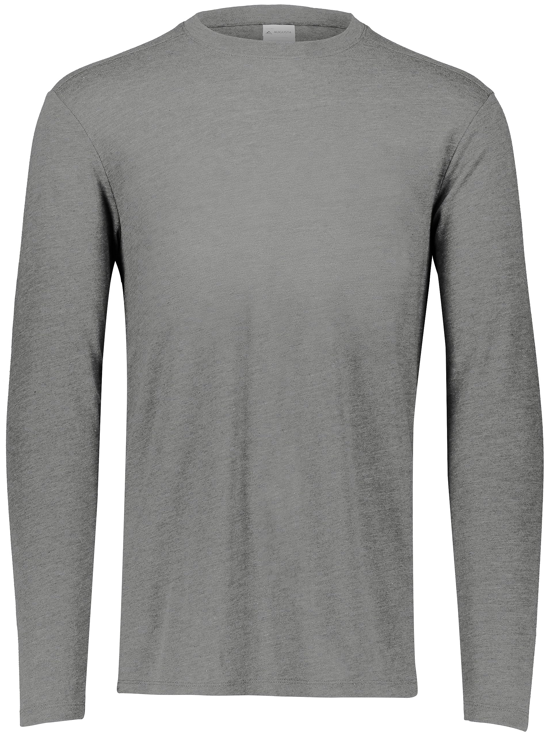 Augusta Sportswear Boys Tri-Blend Long Sleeve Crew Manga Larga Niños