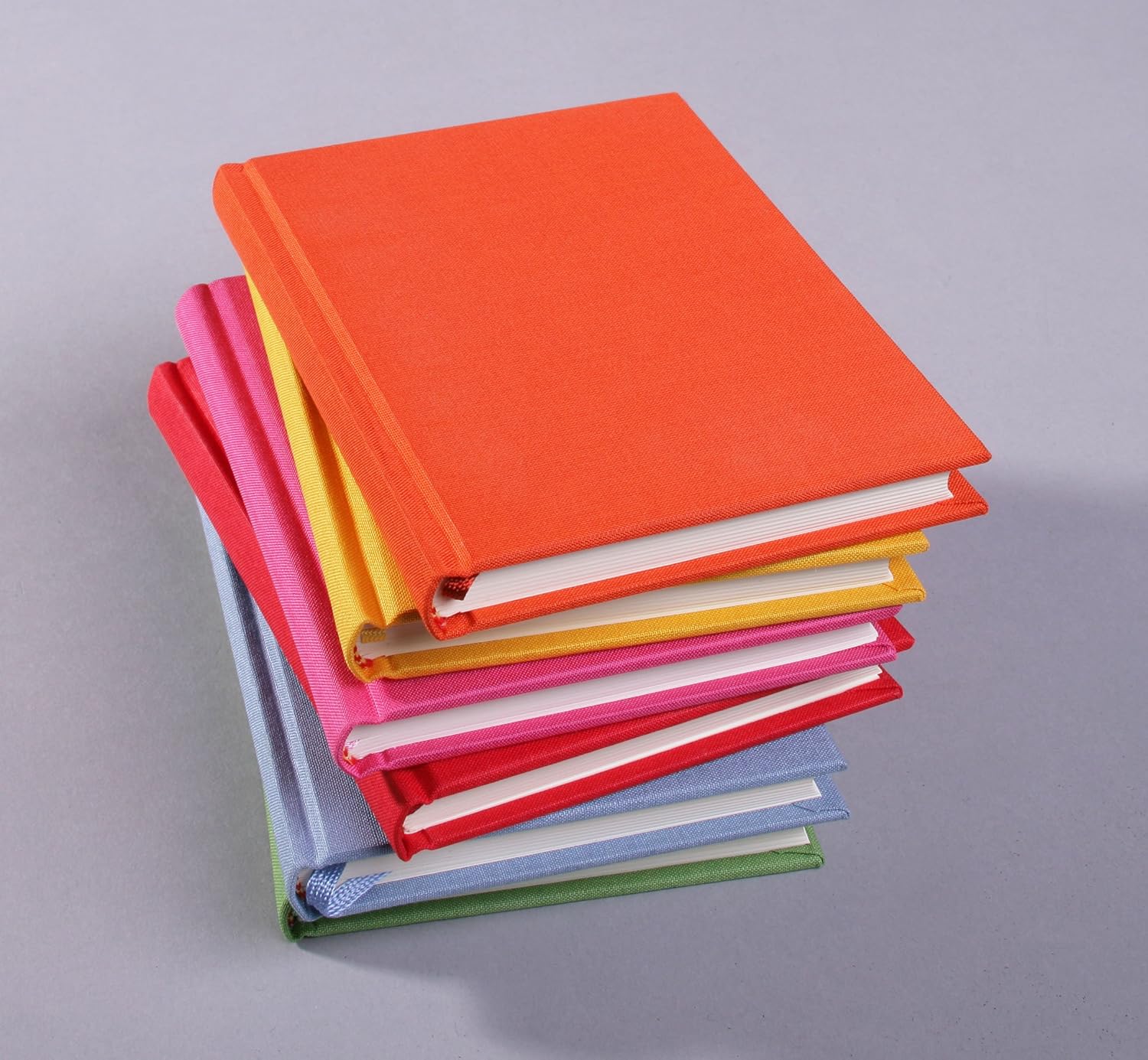 Semikolon A5 Classic Linen Cover Notebook, 6 X 8.4 Inches, 144 Blank Pages, 100g Cream Colored Paper, Sun Yellow (10101)