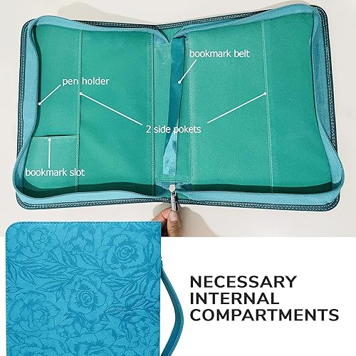 Miniatura 8 de Juego de 2 fundas para la Biblia para hombres y mujeres, tamaños grandes y medianos por DEHITE