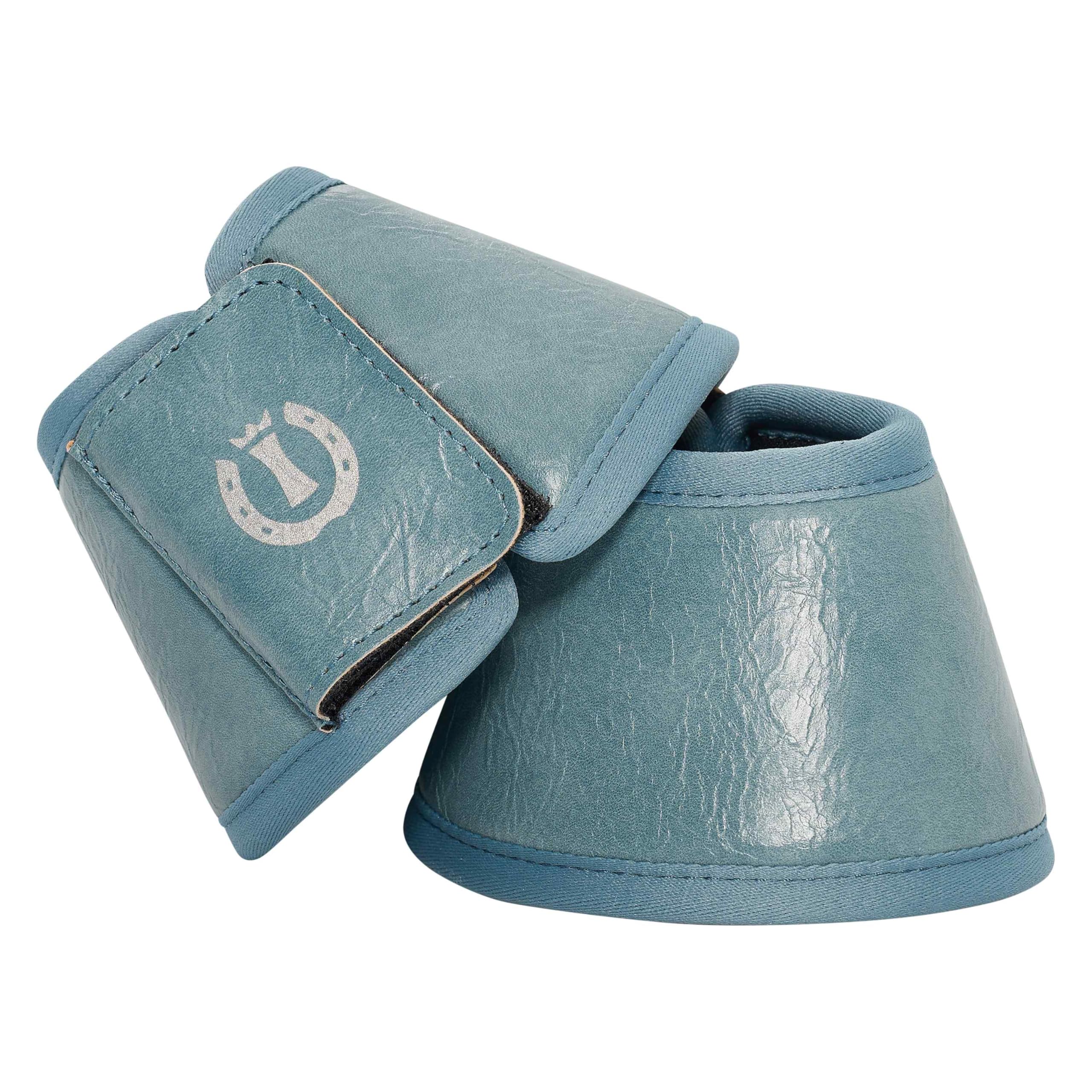 Imperial Riding IRH Rebel Boots Shiny Bell Boots in Rebel Design with Shock Absorbing Protection, Stylish Look for Training and Tournament, PU Material for Durability, Moonstone, Pony