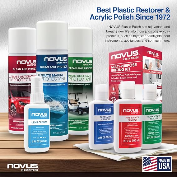 Novus 7505E | Clean and Protect Golf Cart Surface Protection | 7 Ounce | Professional Grade Do-It-Yourself Formula