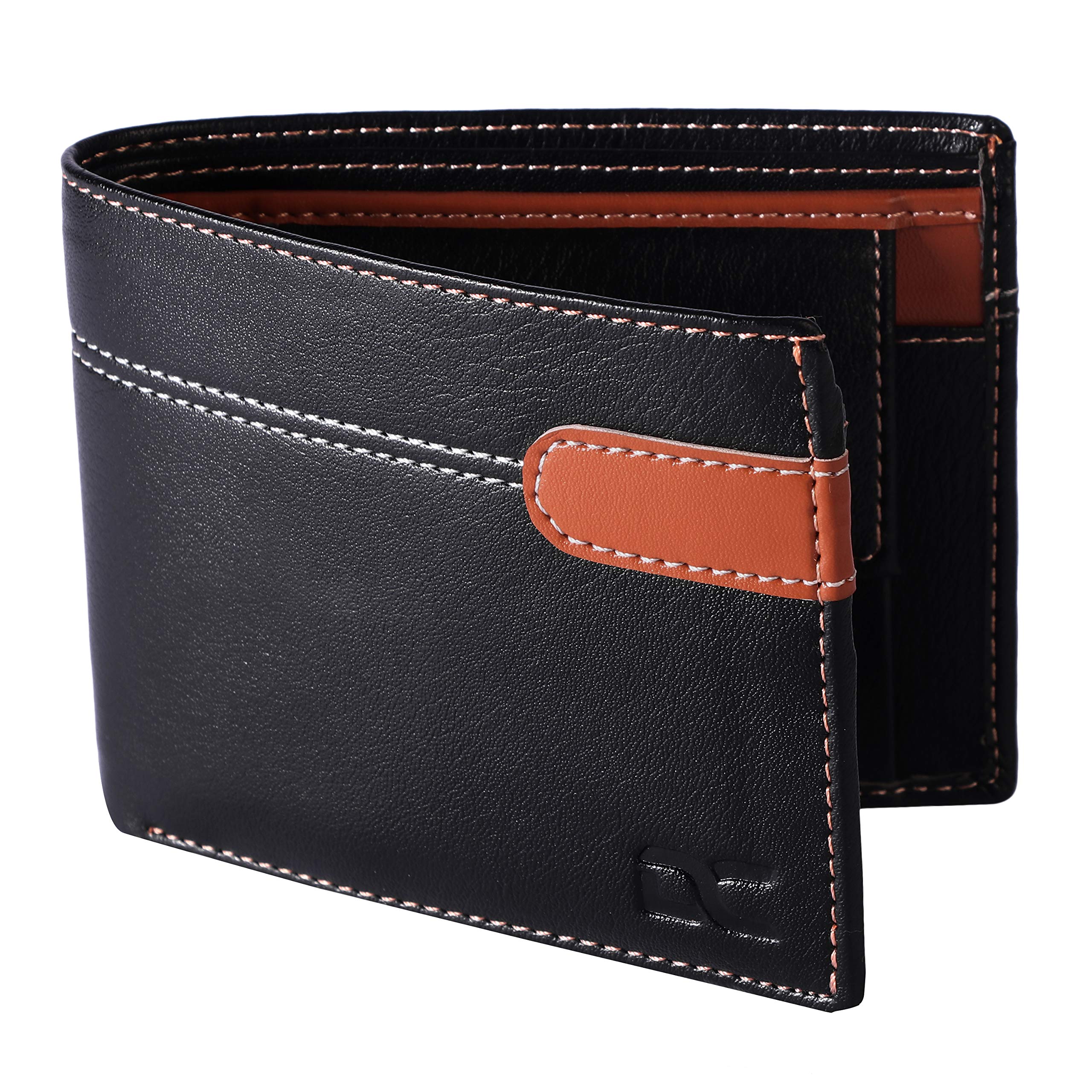 M Mensanity Dezire Crafts Men & Women Formal, Casual Artificial Leather Wallet (6 Card Slots) (Tan) (Black)